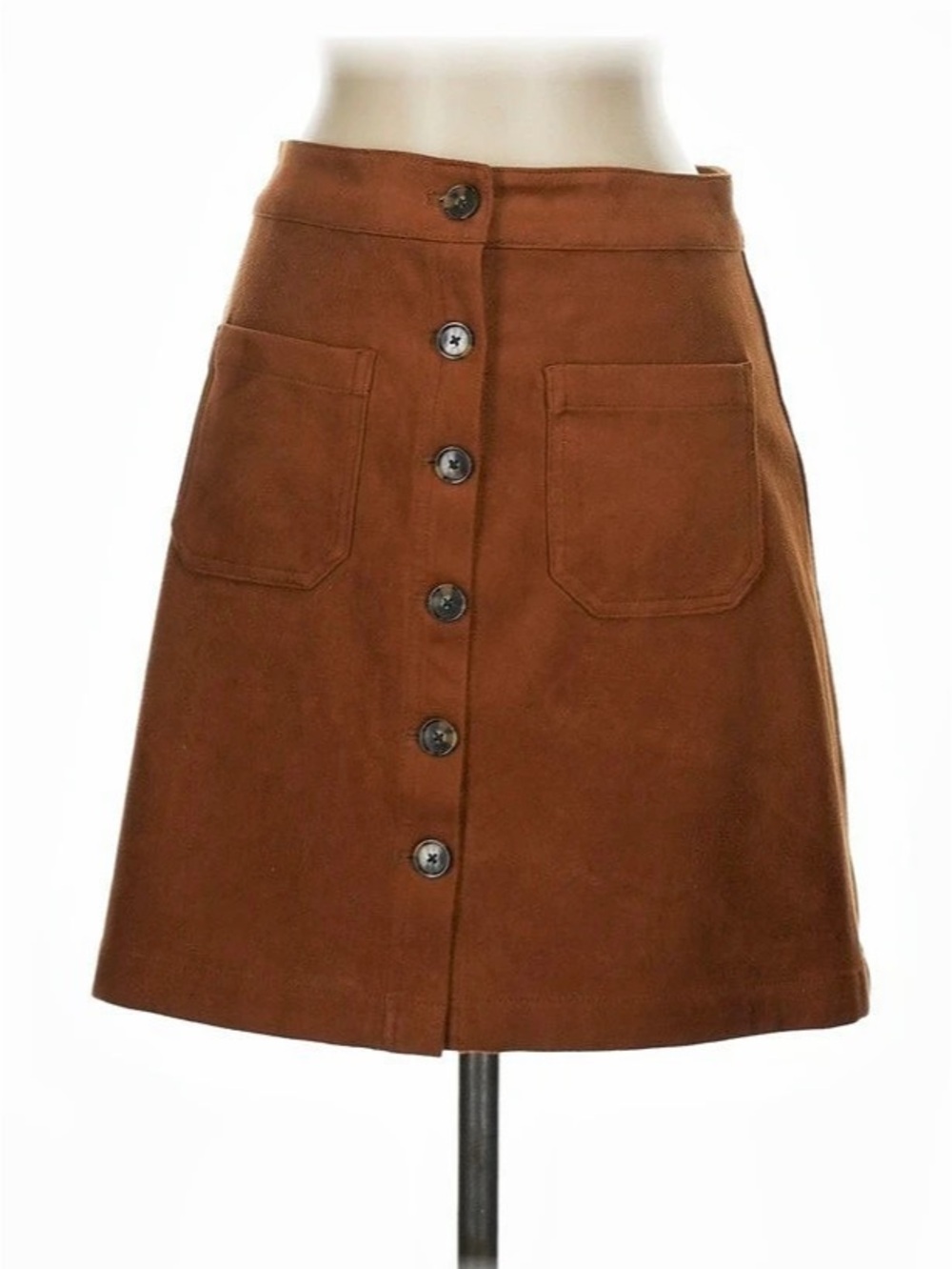 Marine Layer Myra Faux Suede Mini Skirt Brown - Size 2